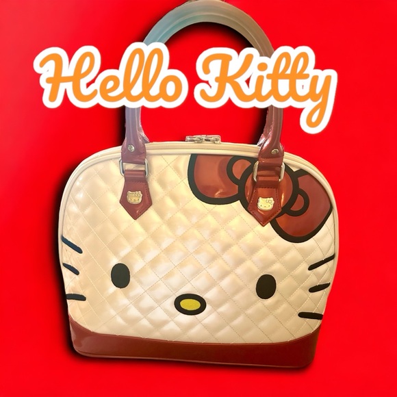 Collector’s HELLO KITTY DOMED SATCHEL by San Rio MADE  2013 New Vintage Bag! - Picture 3 of 16